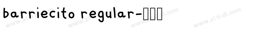 barriecito regular字体转换